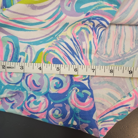 Lilly Pulitzer Jayne Short Gillty Pleasure Cotton 7 Inch Inseam Size 14 Beachy - Picture 7 of 10
